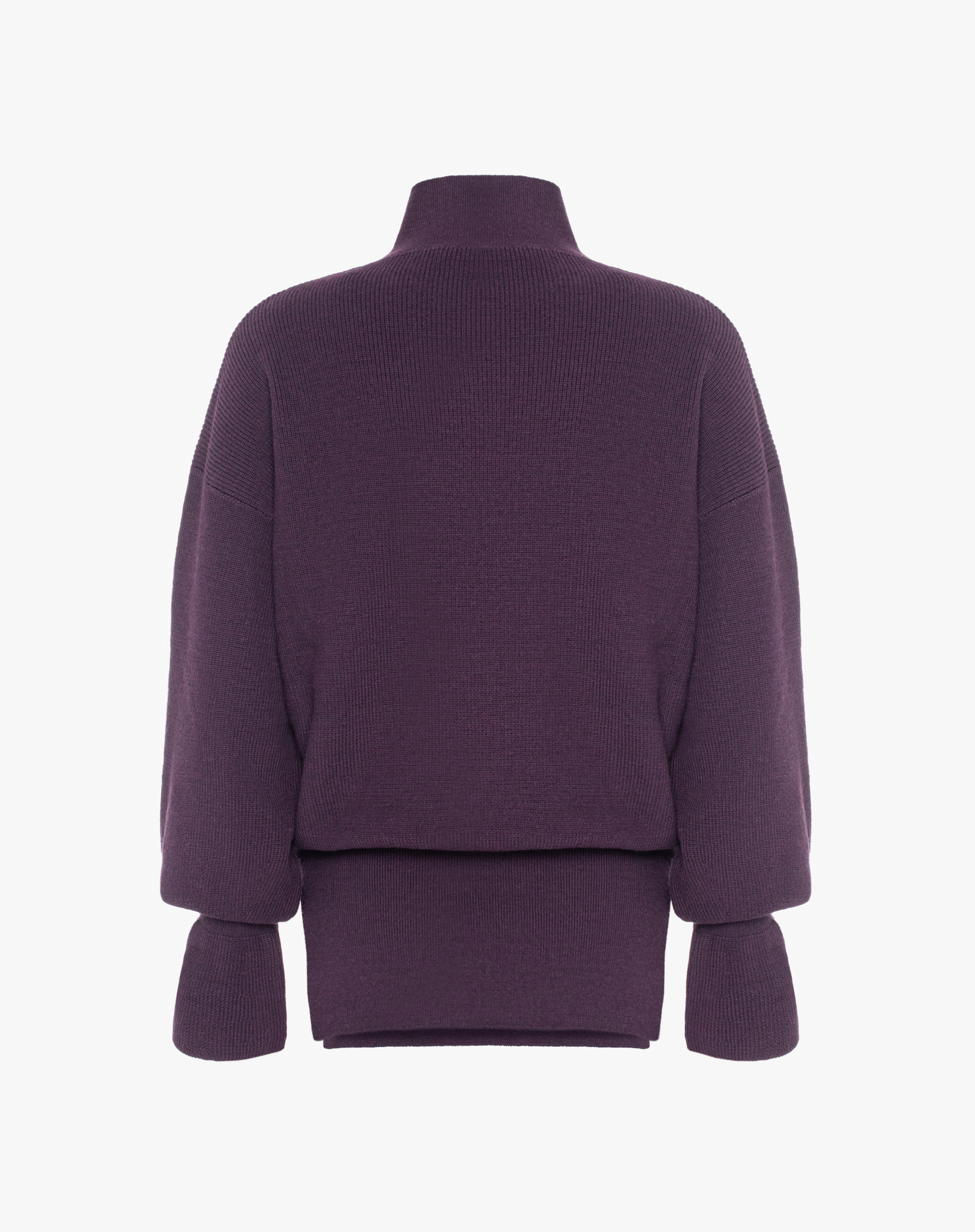 Oversized Sweater With High Neck And Double Cuffs - MA648 - Manila Grace | Official Website