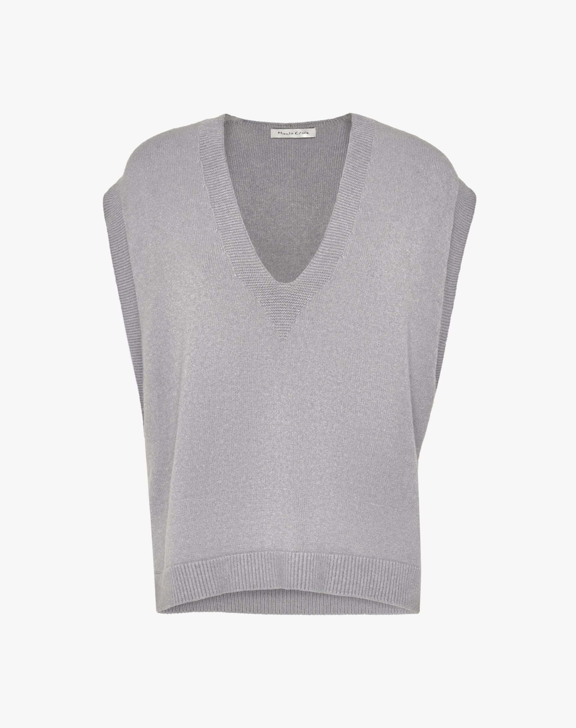 V-Neck Knitted Vest - MA642 - Manila Grace | Official Website