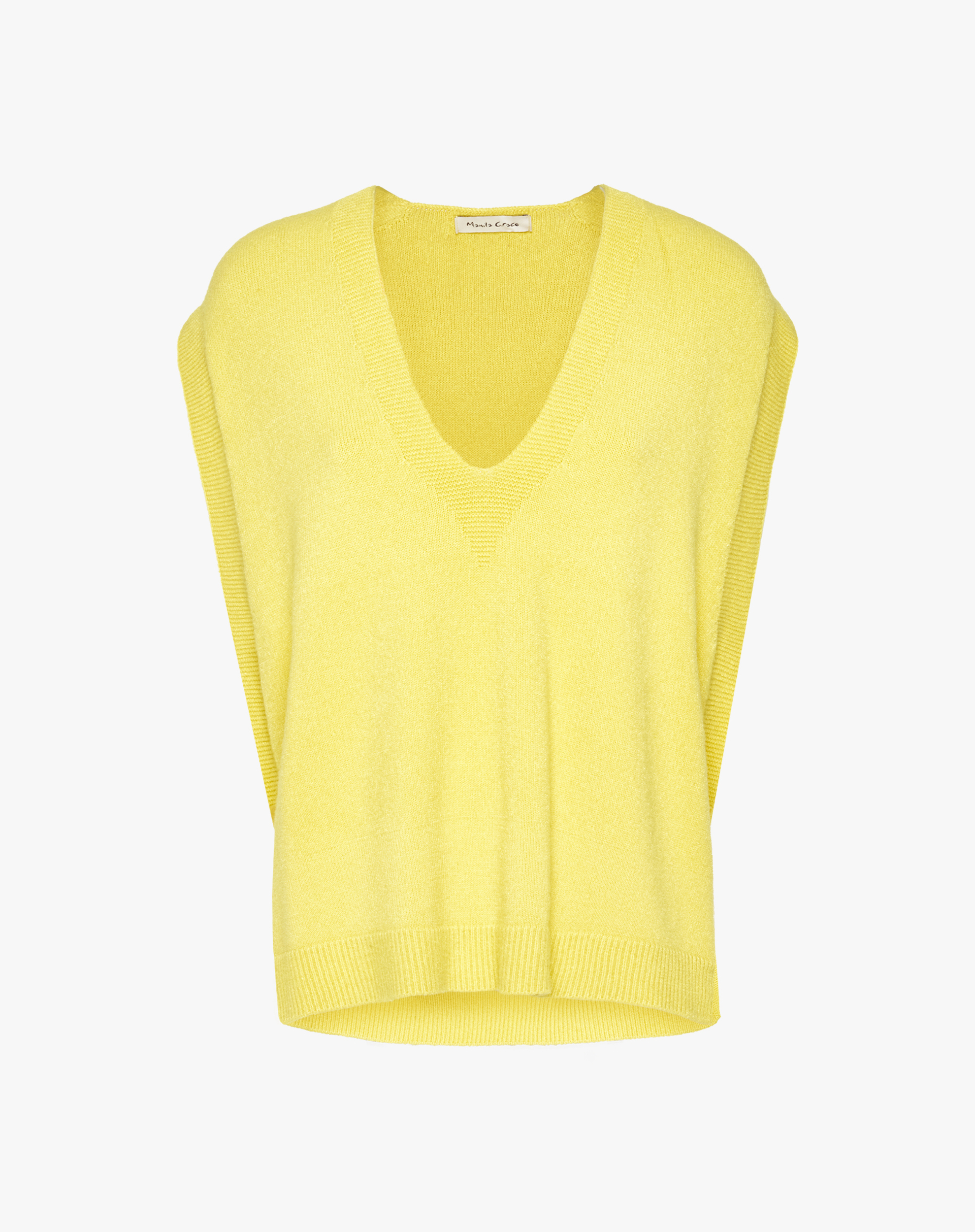 V-Neck Knitted Vest - MA654 - Manila Grace | Official Website