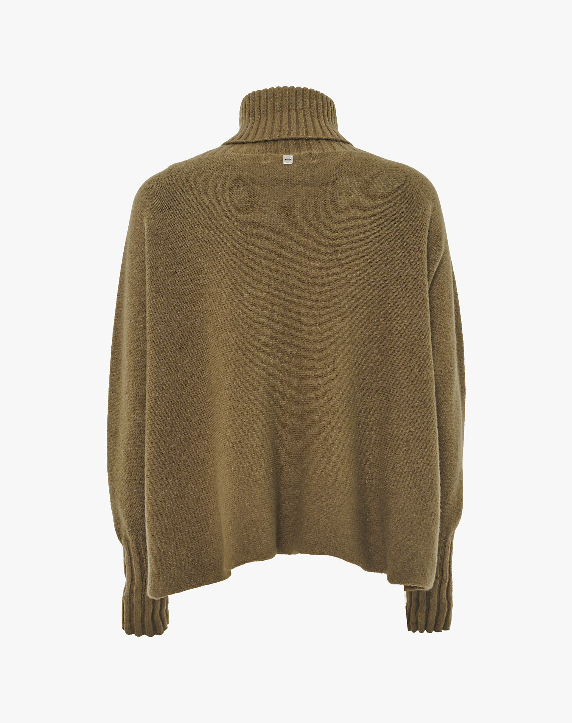 High Neck Sweater - MILITARY GREEN - Manila Grace | Official Website