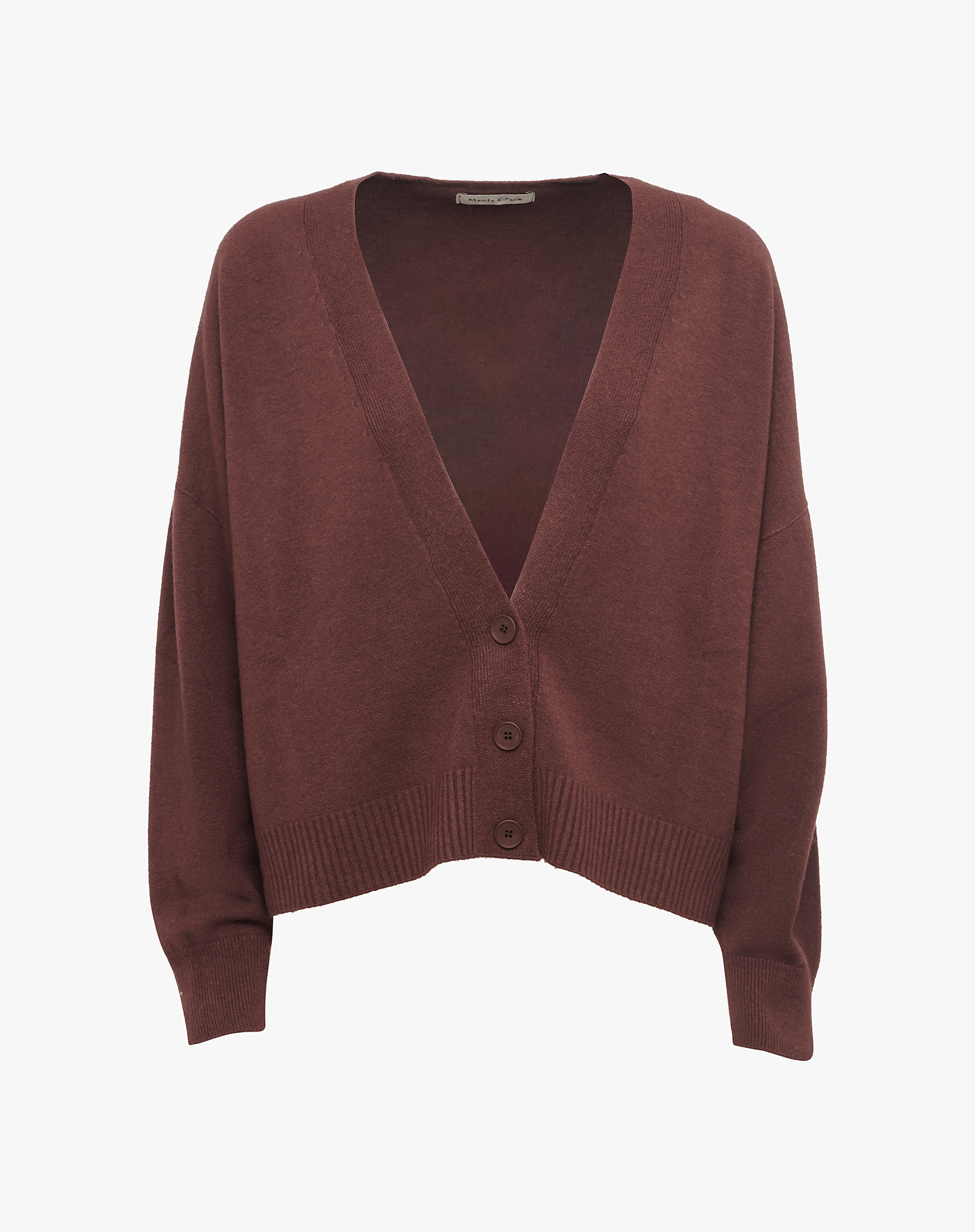 Short Cardigan With V-Neck And Buttons - MA646 - Manila Grace | Official Website