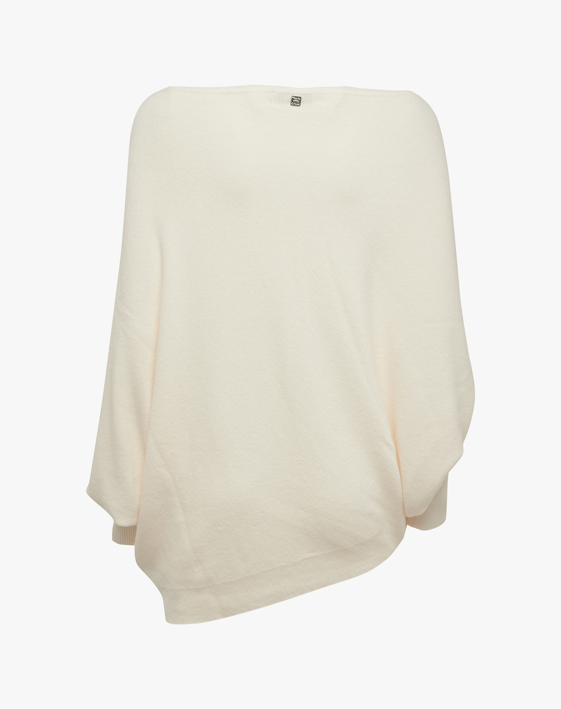 Open Shoulder Sweater - OFF WHITE - Manila Grace | Official Website