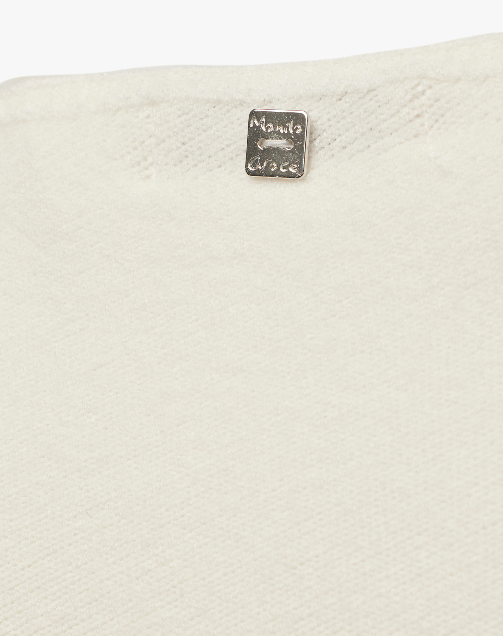 Open Shoulder Sweater - OFF WHITE - Manila Grace | Official Website