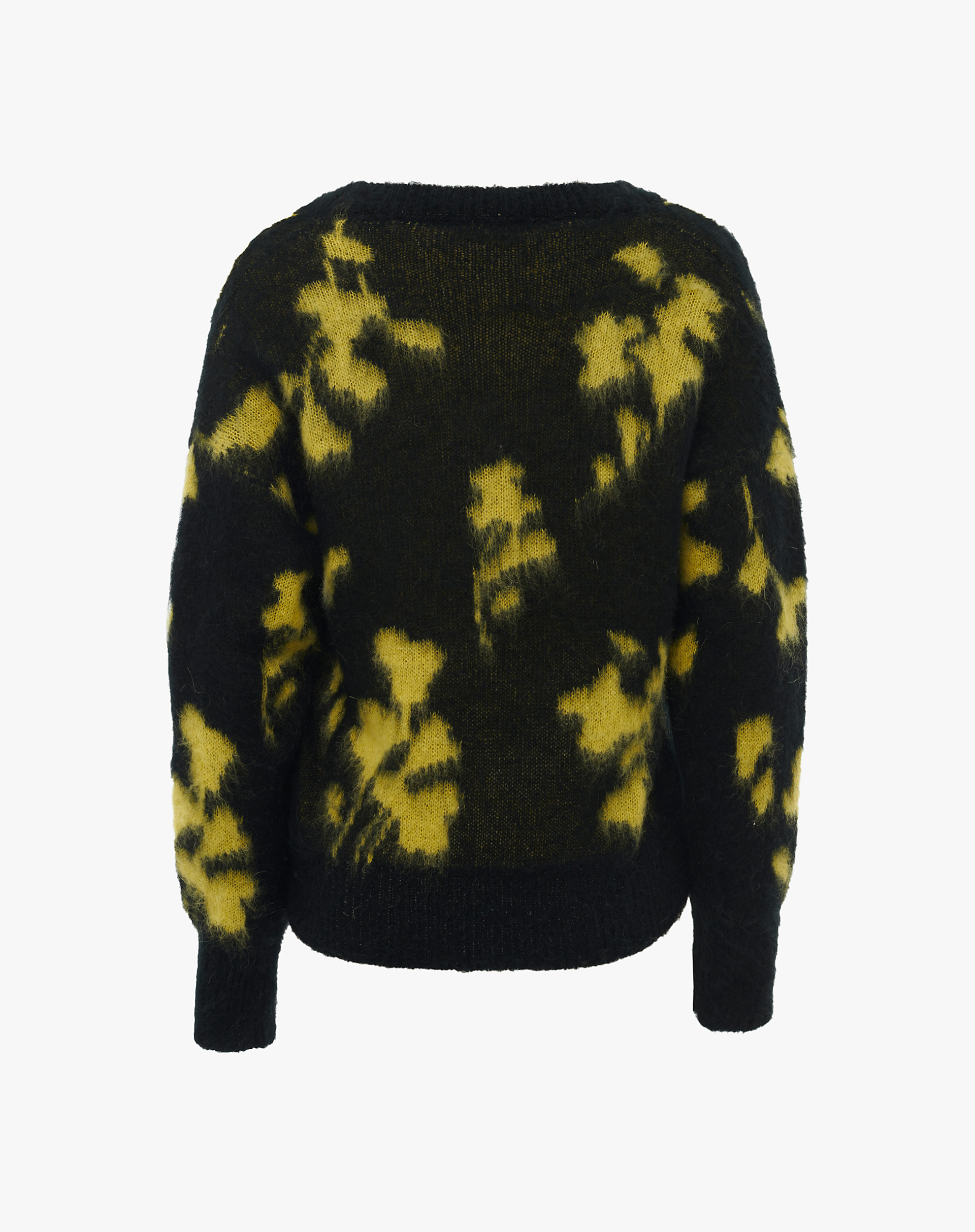 Jacquard Crop V-Neck Sweater - MA654 - Manila Grace | Official Website