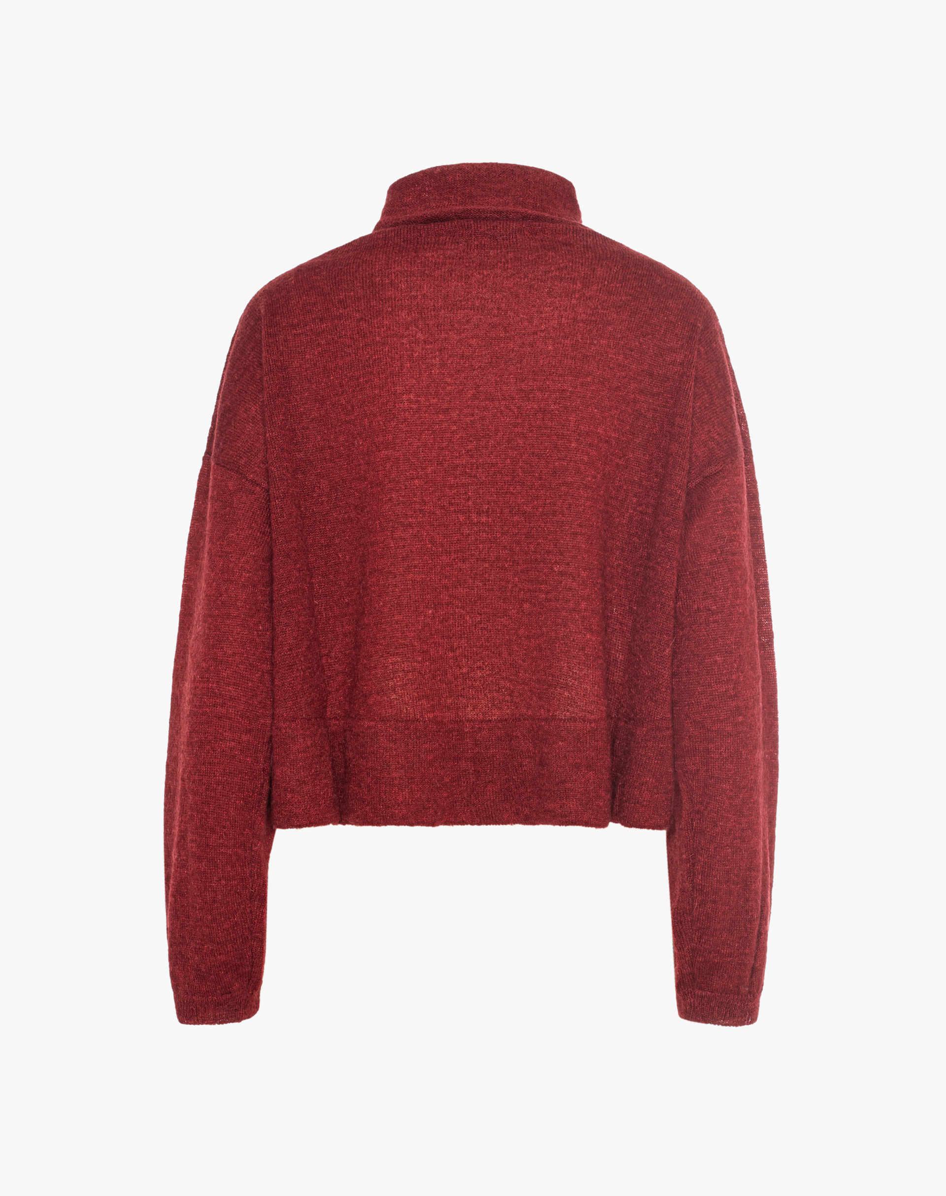 Cropped Sweater With Cowl Neck - MA641 - Manila Grace | Official Website