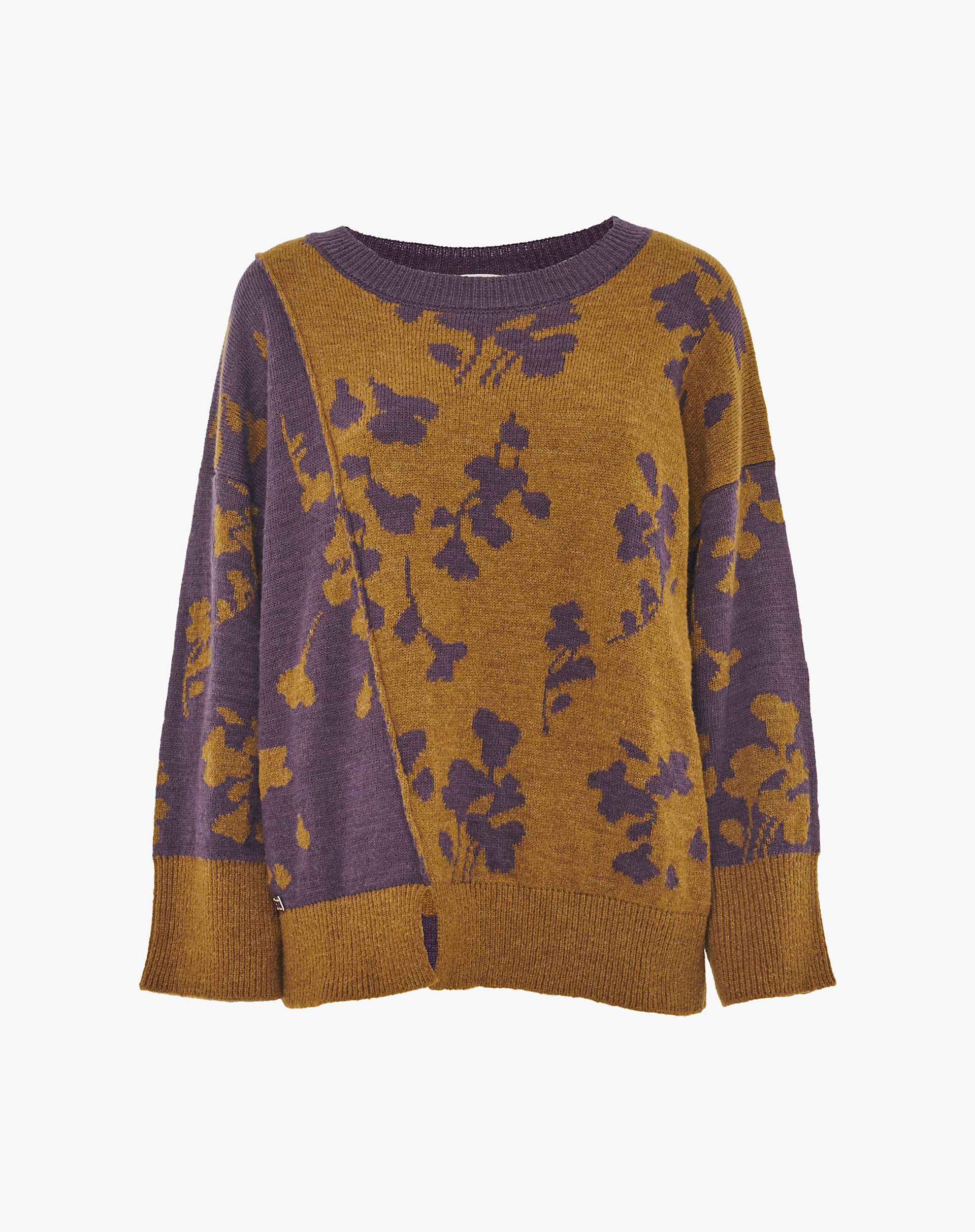 Jacquard Crew Neck Sweater - MD643 - Manila Grace | Official Website