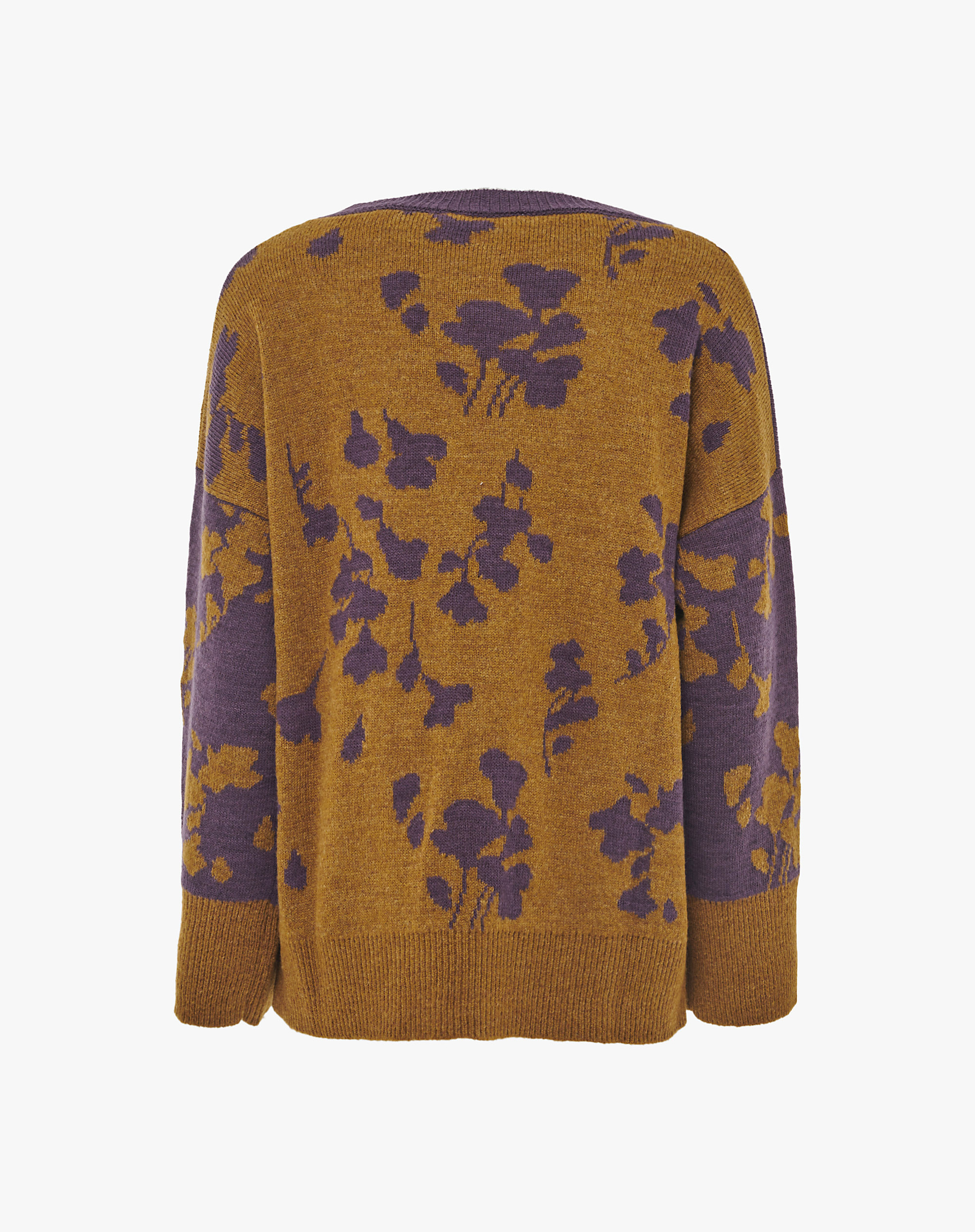 Jacquard Crew Neck Sweater - MD643 - Manila Grace | Official Website