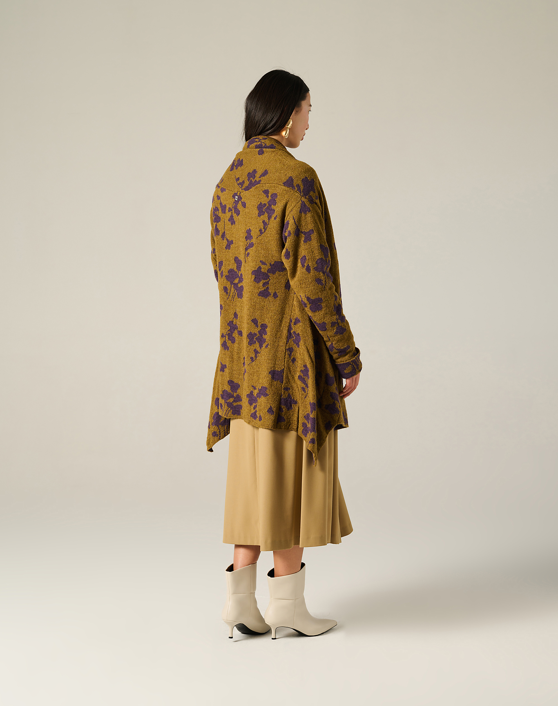Maxi Jacquard Cardigan - MD643 - Manila Grace | Official Website
