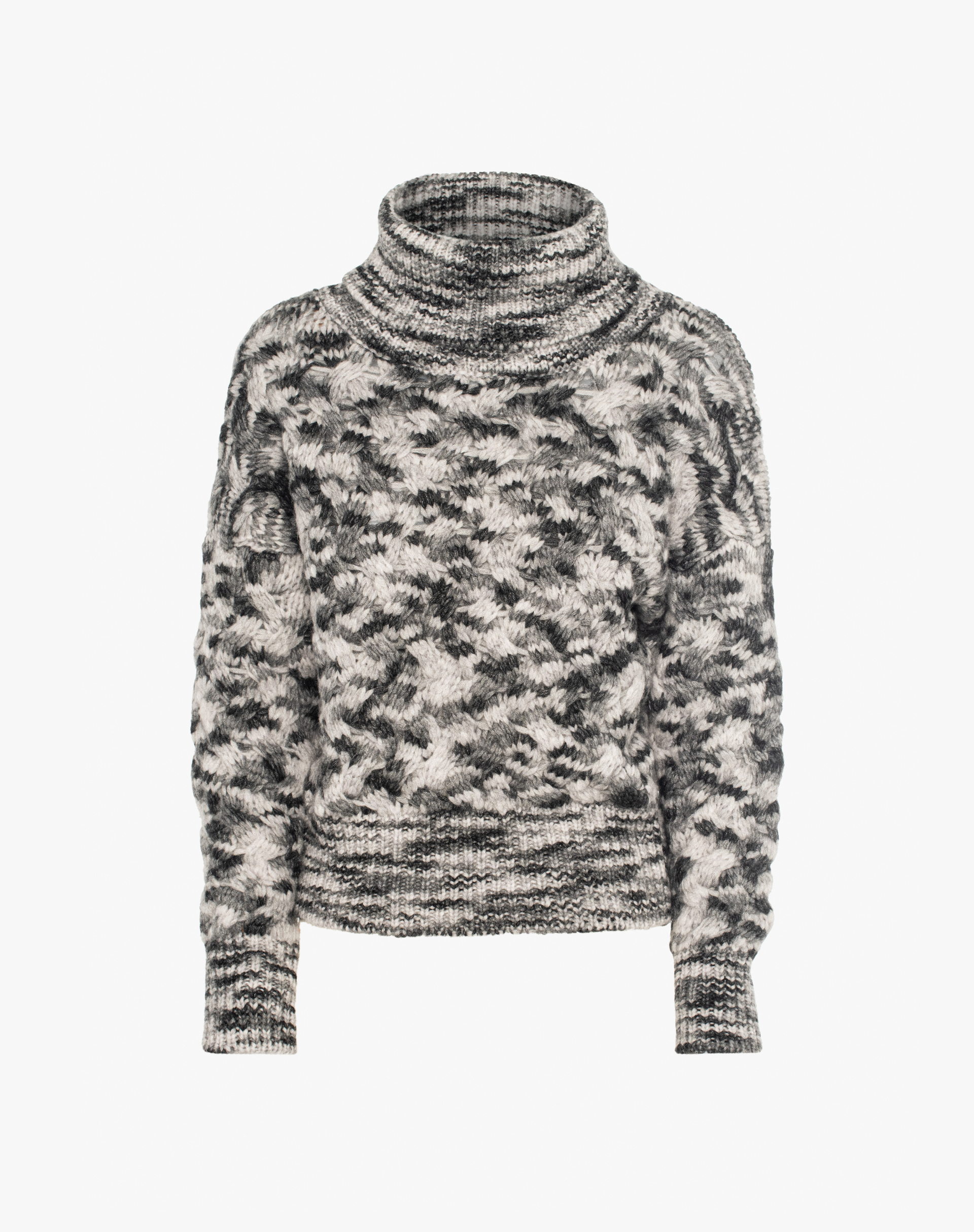 High Neck Sweater - KNITWEAR - Manila Grace | Official Website