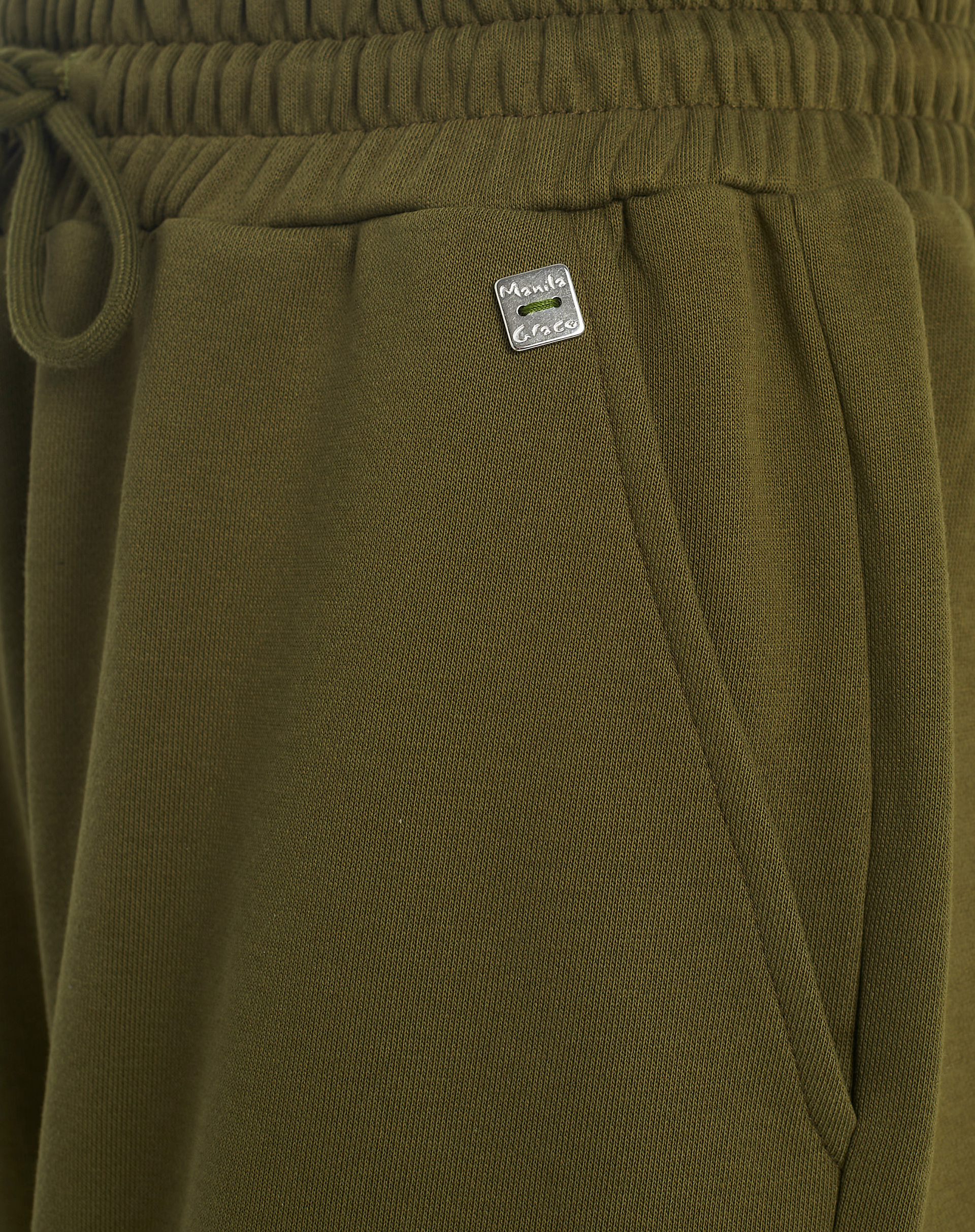 Pantaloni Jogger Con Coulisse - VERDE MILITARE - Manila Grace