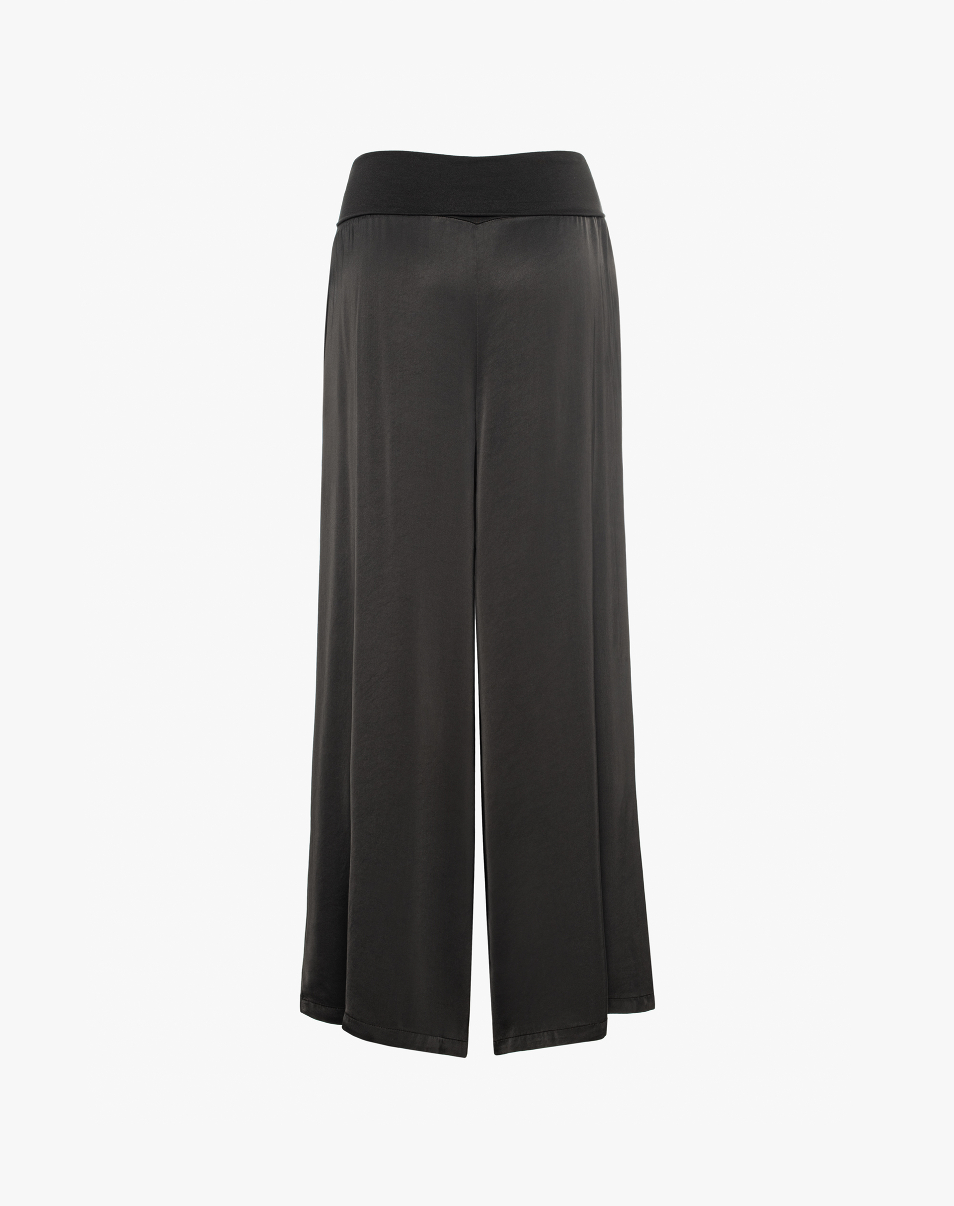 Pantaloni Palazzo In Tessuto Fluido Con Fascia In Vita - TROUSERS - Manila Grace