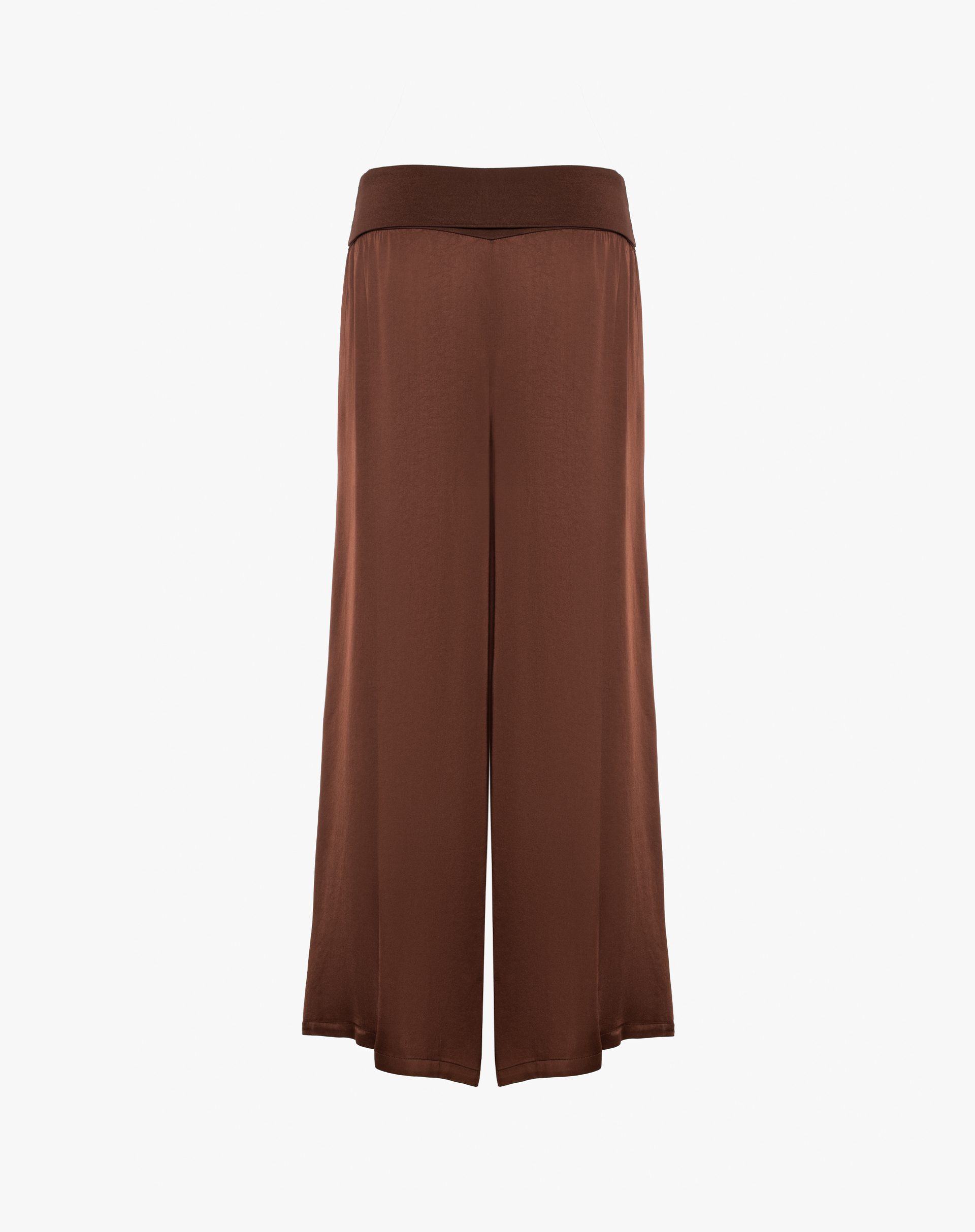 Pantaloni Palazzo In Tessuto Fluido Con Fascia In Vita - TROUSERS - Manila Grace