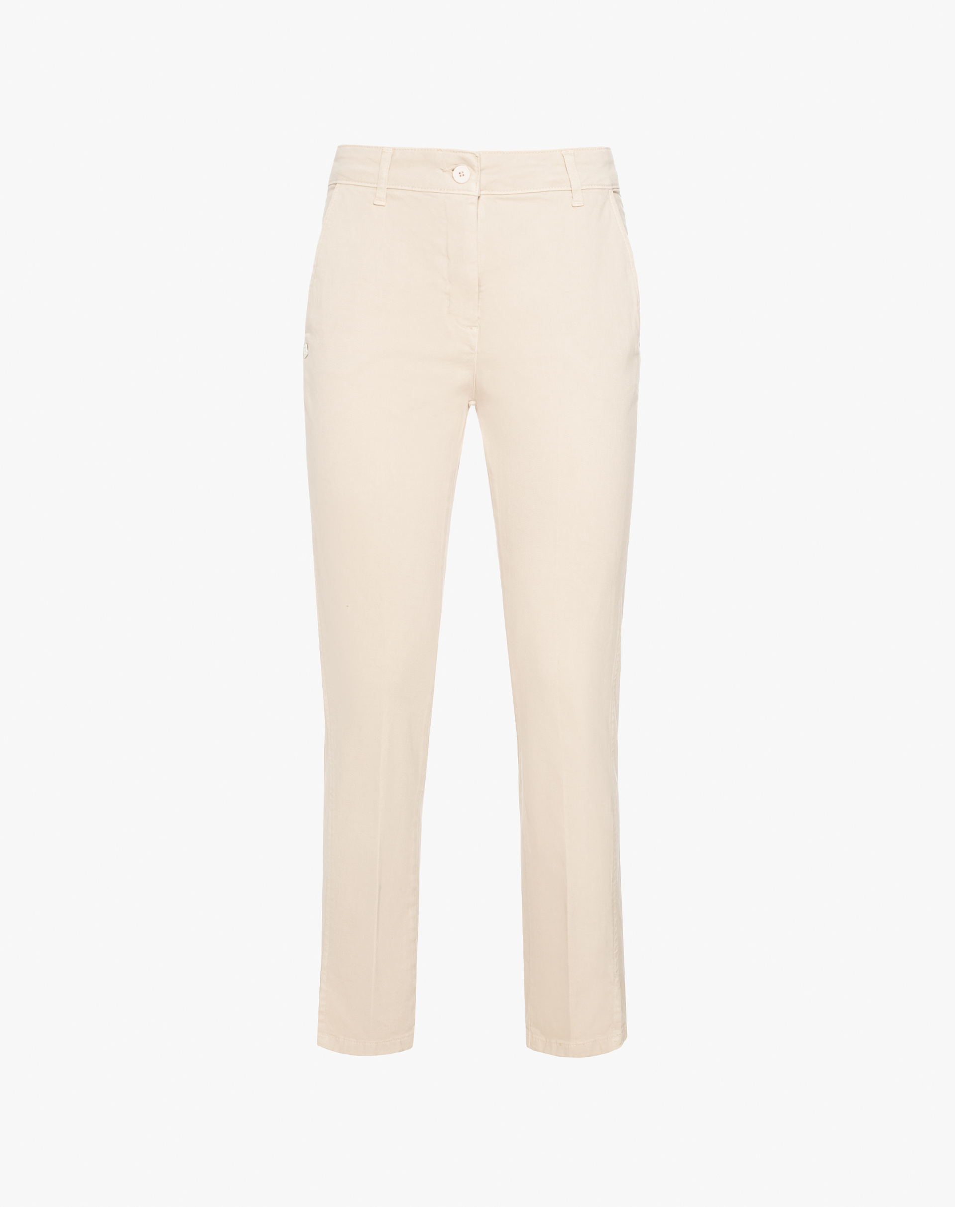 Slim-Fit Stretch Cotton Trousers - MA649 - Manila Grace | Official Website