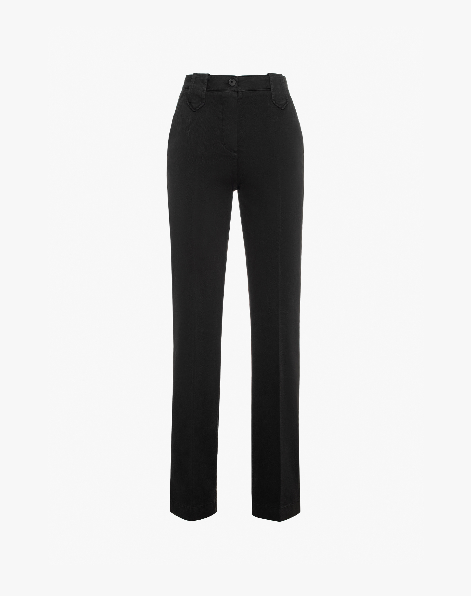 Pantalone Dritto In Cotone Con Passanti Ampi - TROUSERS - Manila Grace