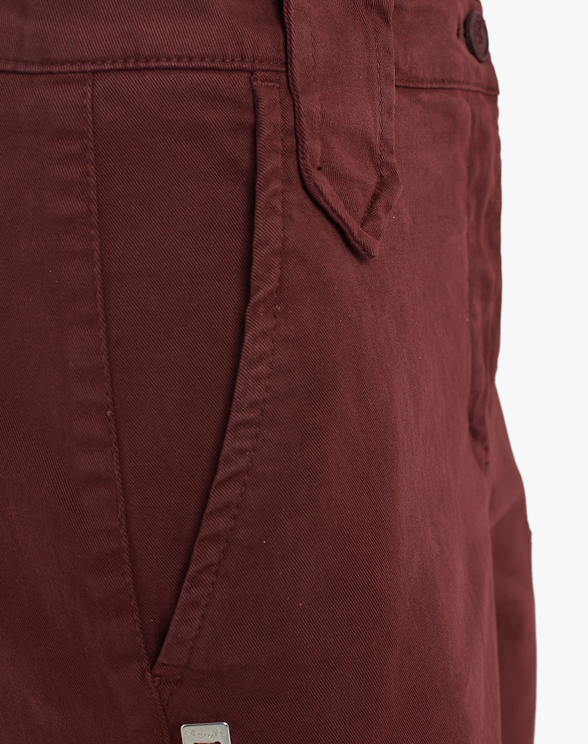Pantalone Dritto In Cotone Con Passanti Ampi - MA641 - Manila Grace