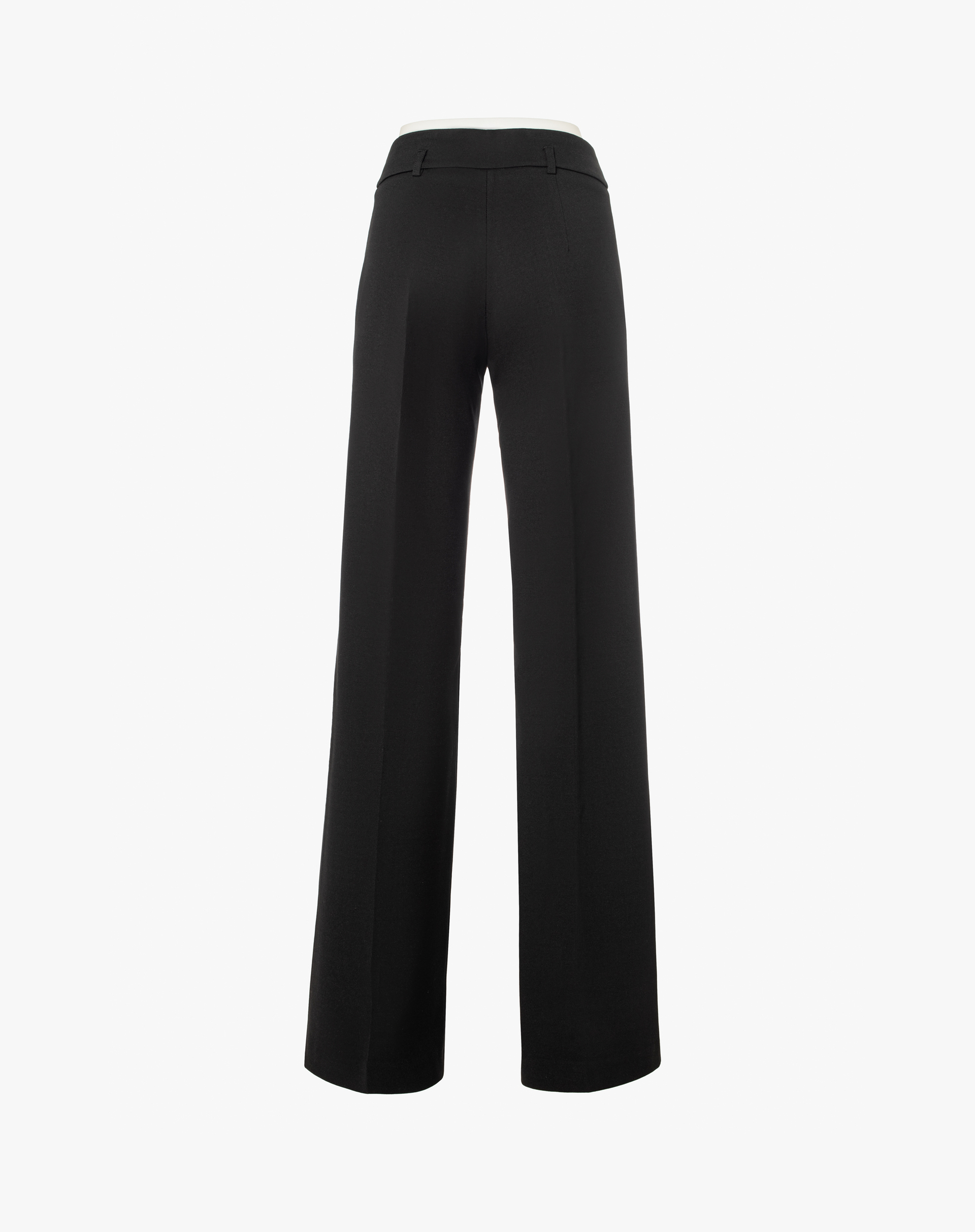 Palazzo Trousers With Mg Belt - BLACK - Manila Grace | Official Website