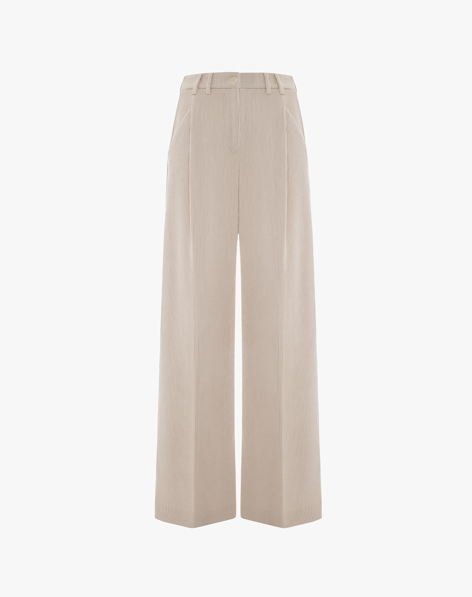 Corduroy Palazzo Trousers - TROUSERS - Manila Grace | Official Website