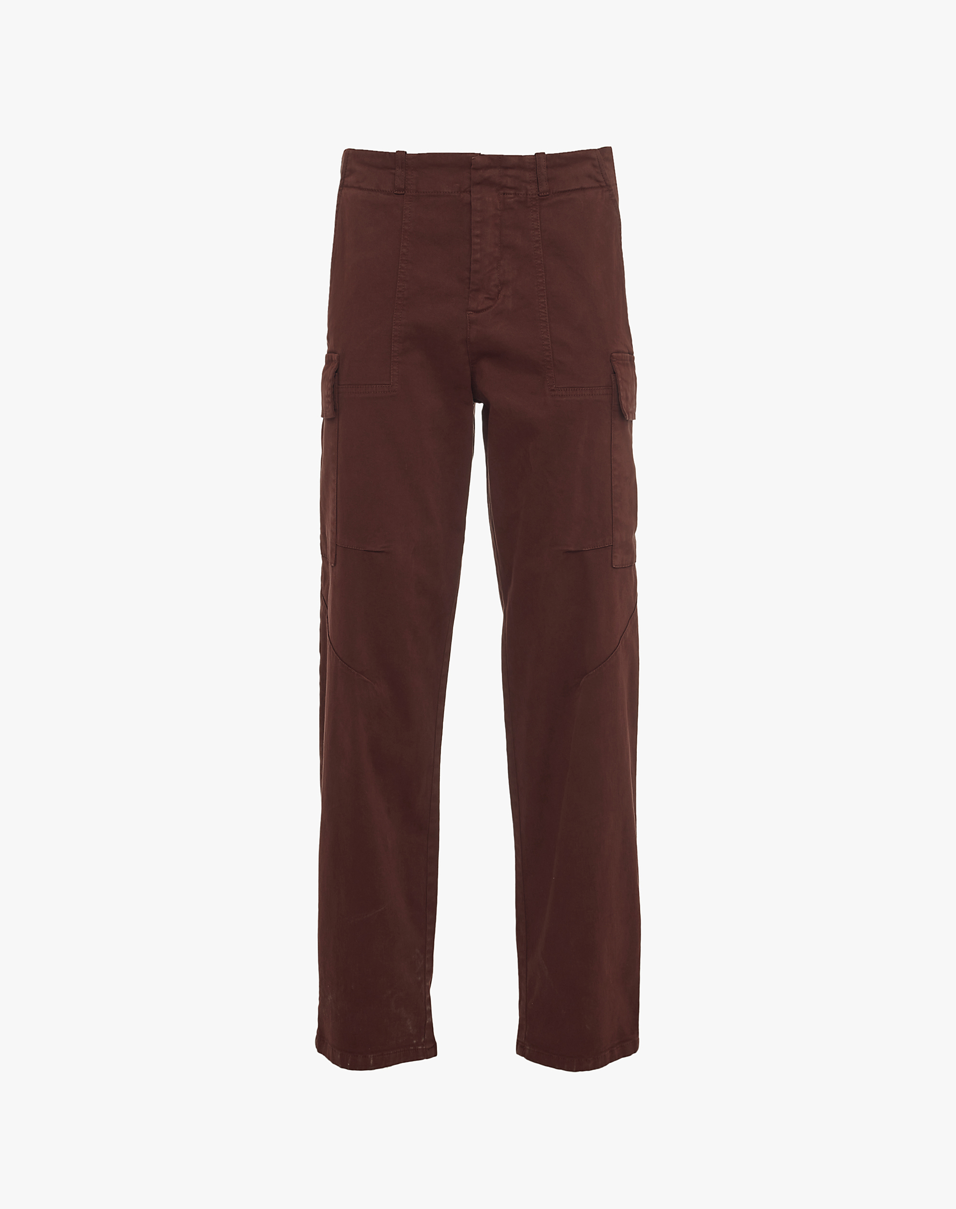 Garment-Dyed Cotton Cargo Trousers - MA646 - Manila Grace | Official Website