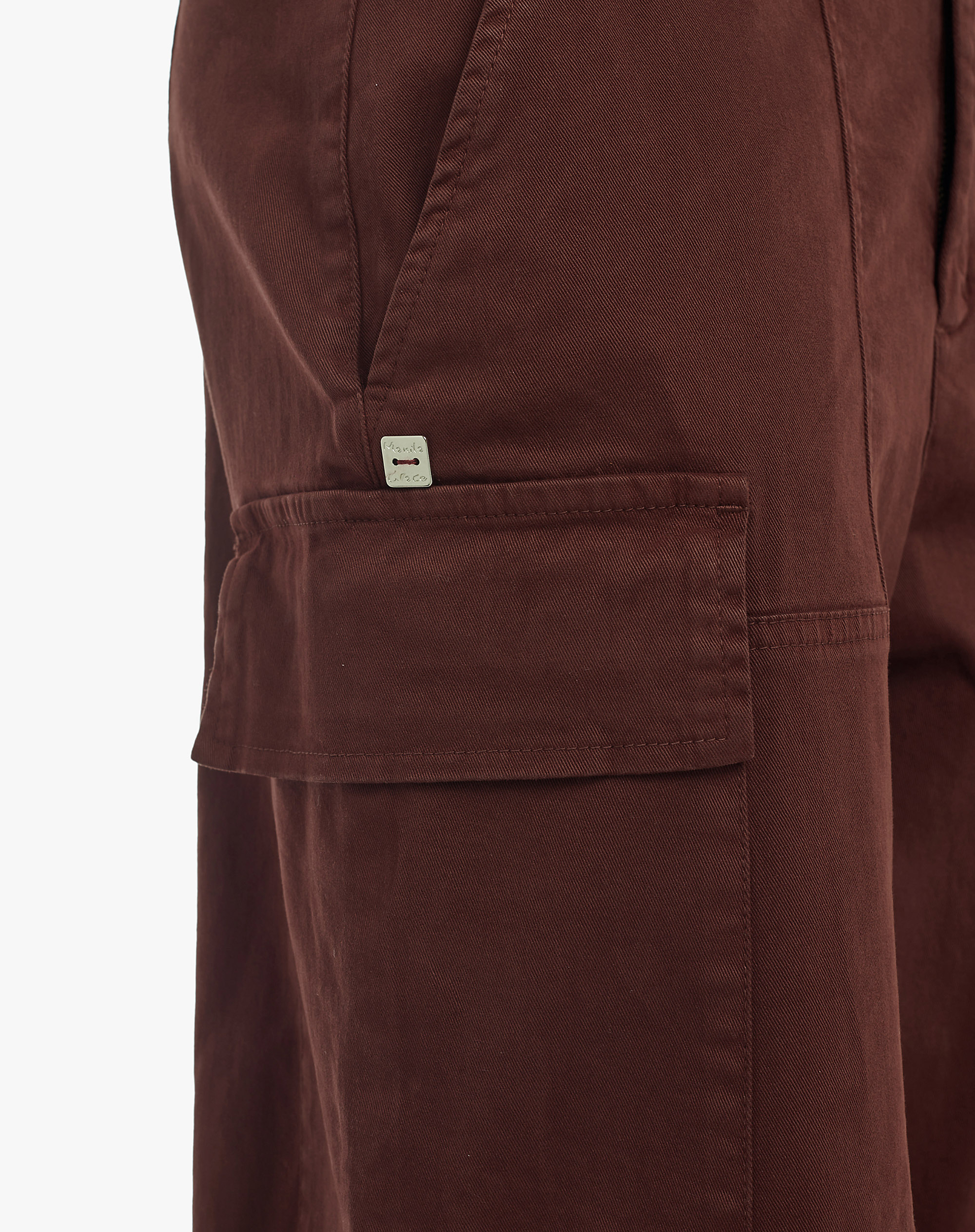 Garment-Dyed Cotton Cargo Trousers - MA646 - Manila Grace | Official Website