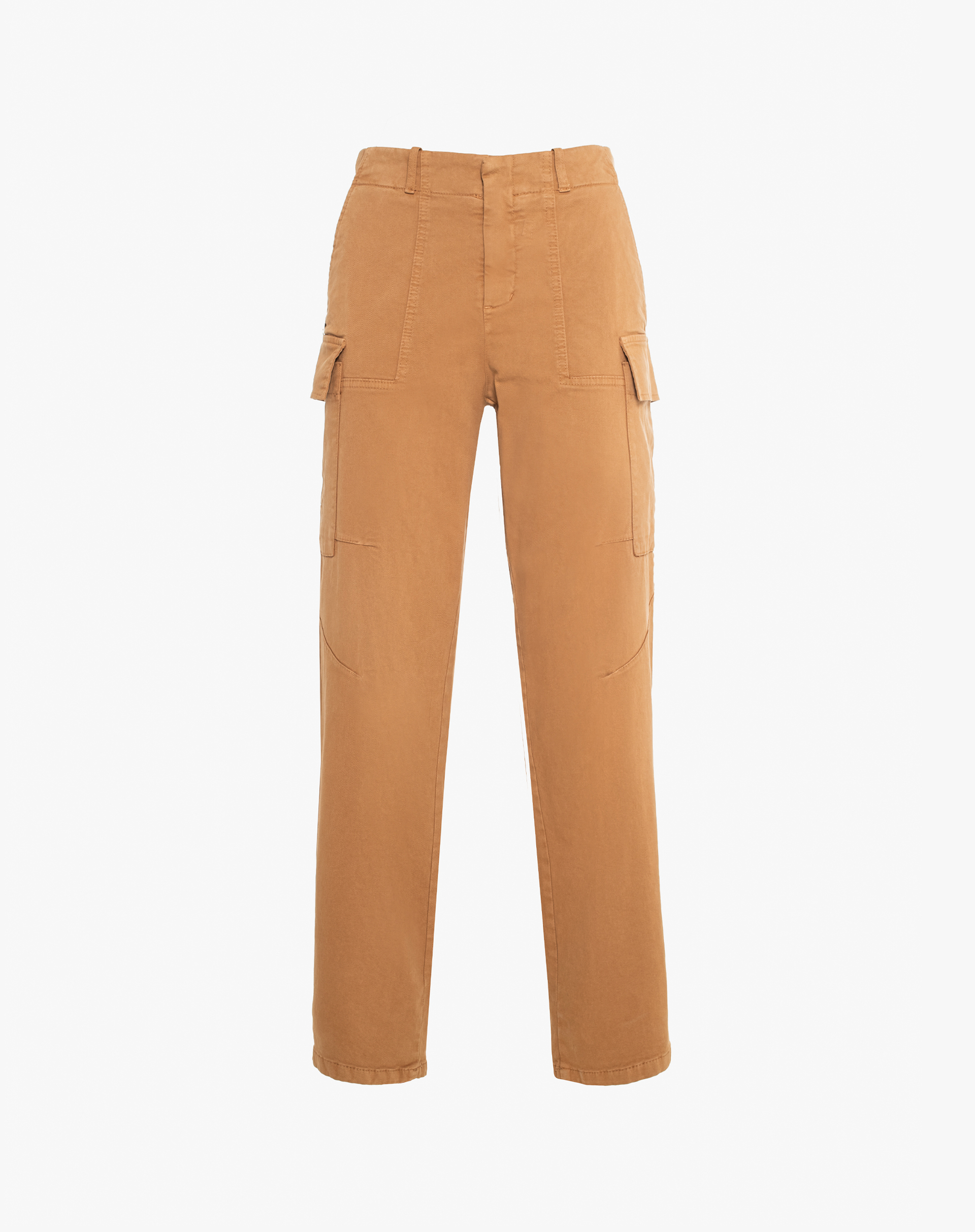 Garment-Dyed Cotton Cargo Trousers - MA652 - Manila Grace | Official Website