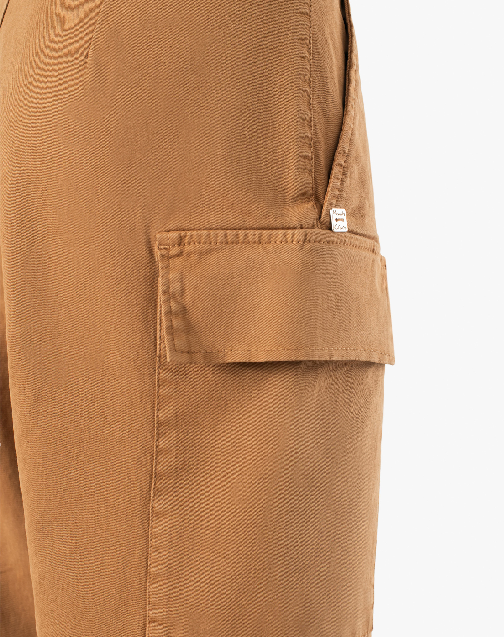 Garment-Dyed Cotton Cargo Trousers - MA652 - Manila Grace | Official Website