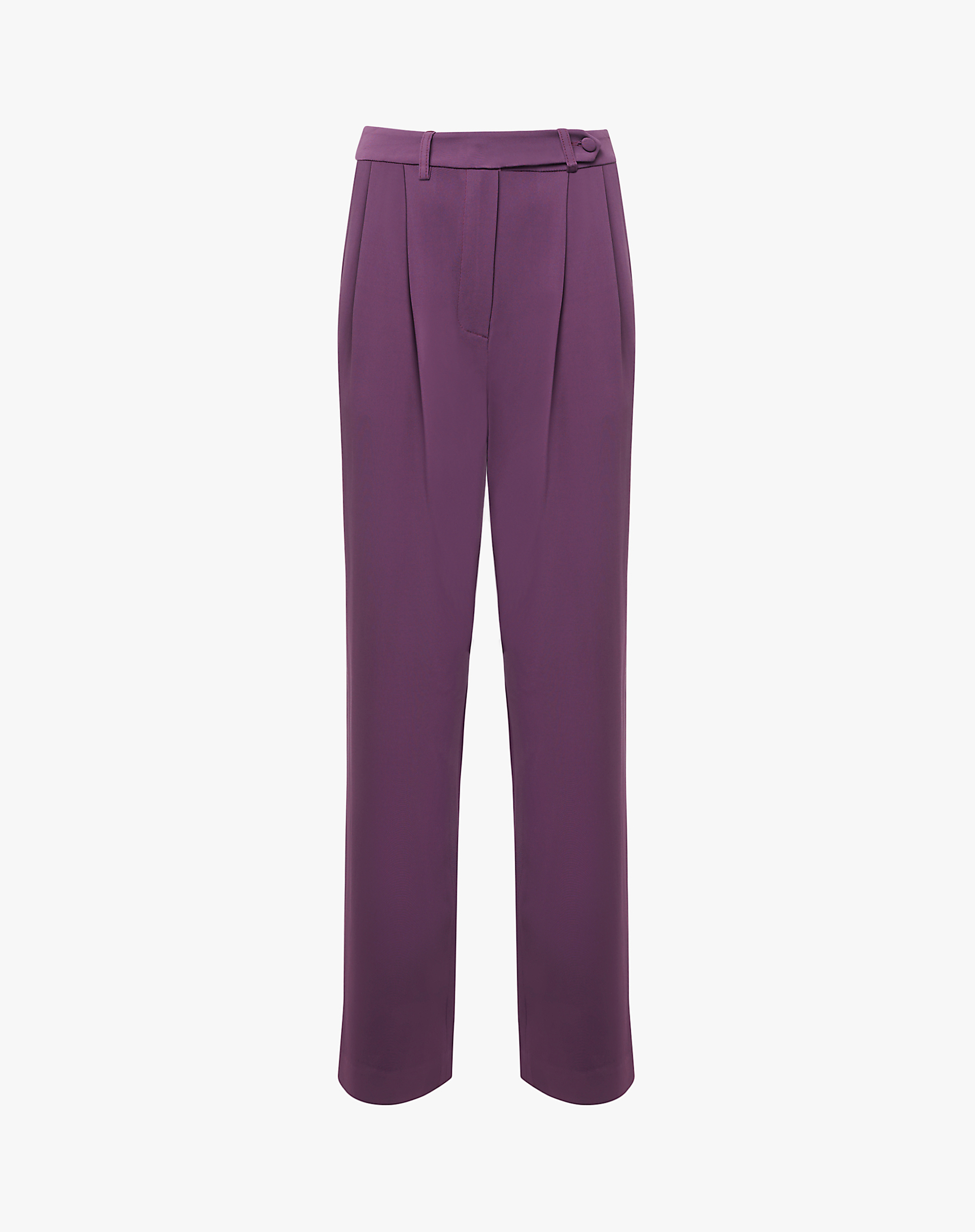 Tailored Trousers With Pleats And Belt Detail - MA648 - Manila Grace | Official Website