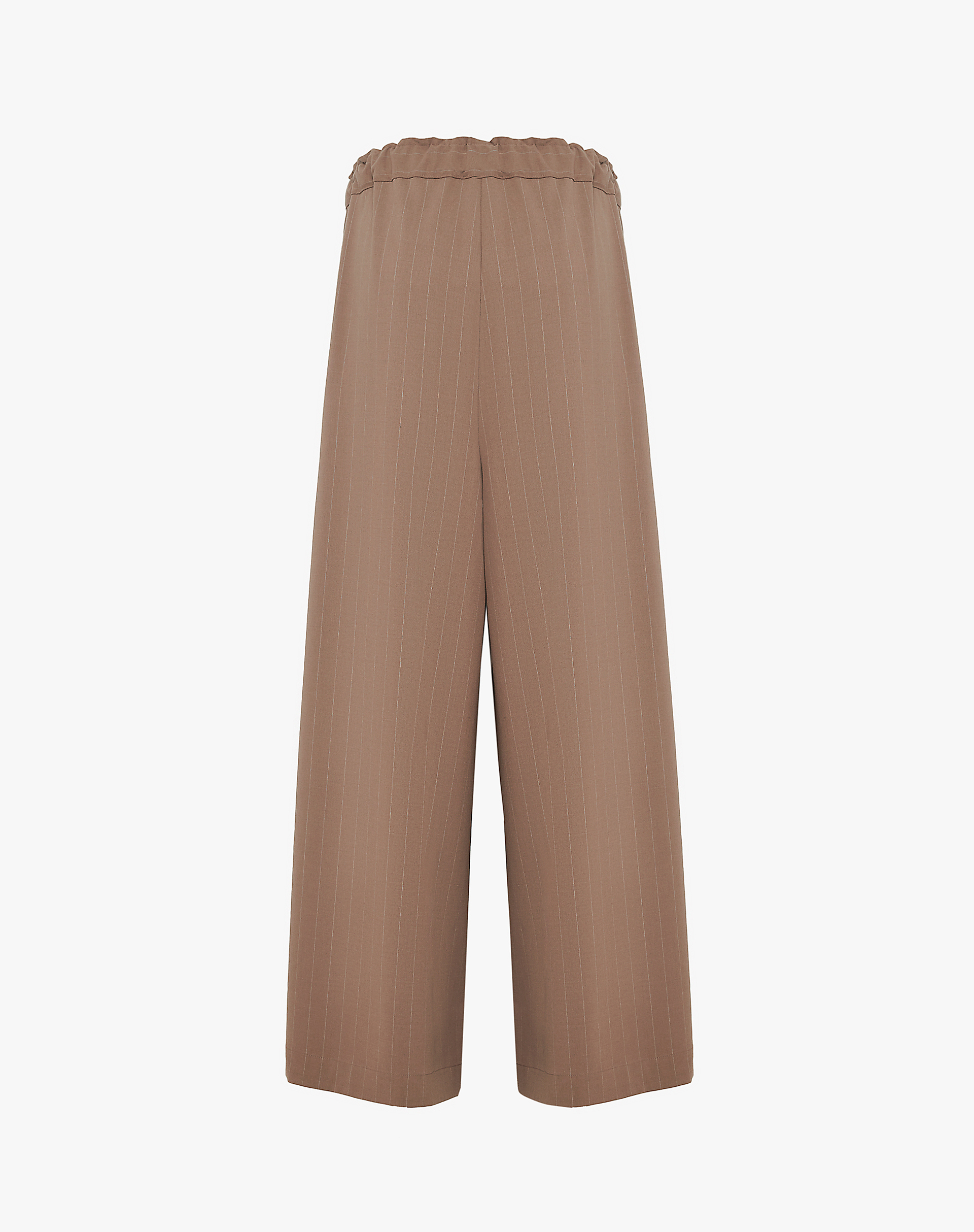 High-Waisted Culotte Trousers With Pleats And Matching Belt - MA644 - Manila Grace | Official Website