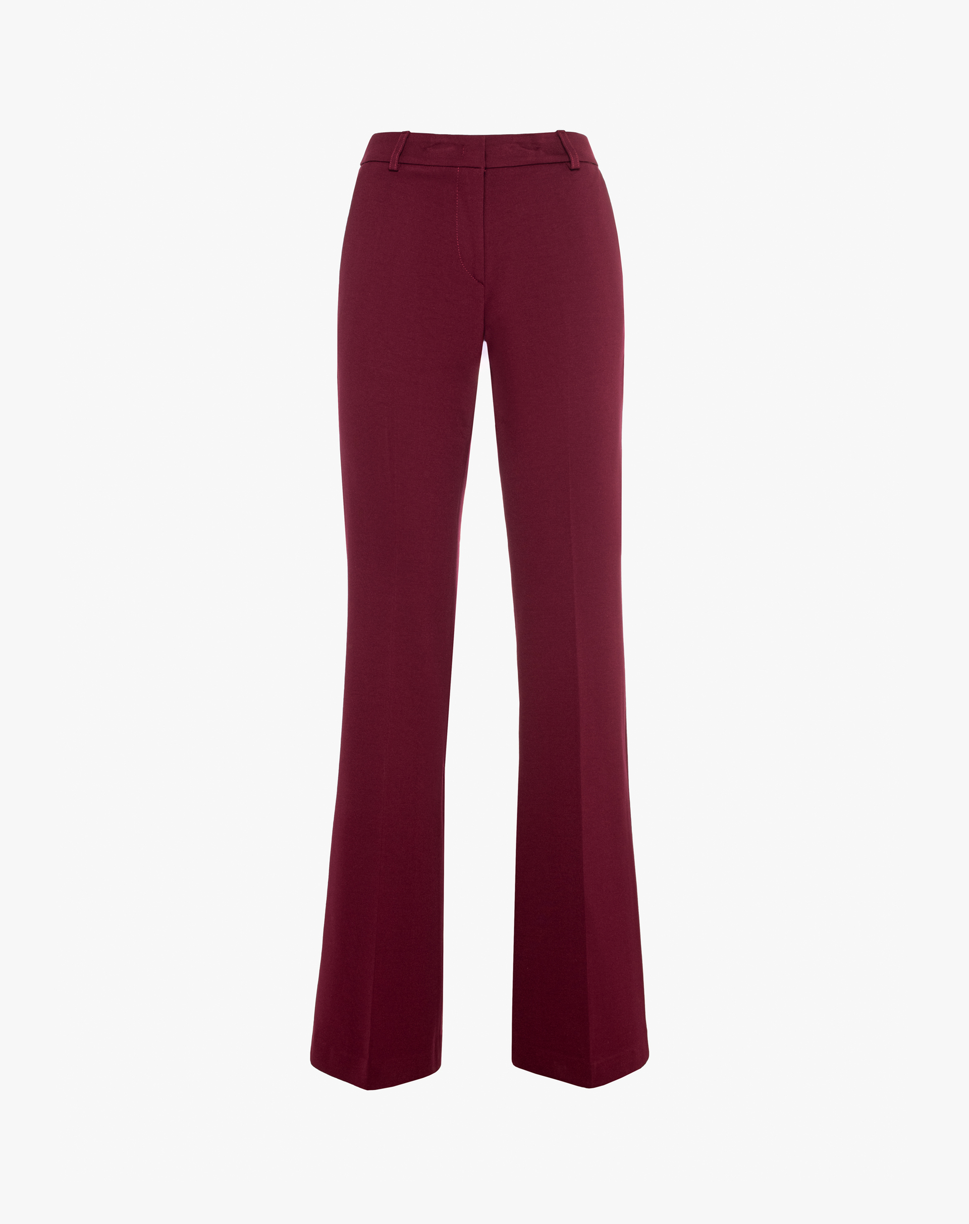 Pantaloni Dritti Eleganti In Tessuto Tecnico Stretch - TROUSERS - Manila Grace