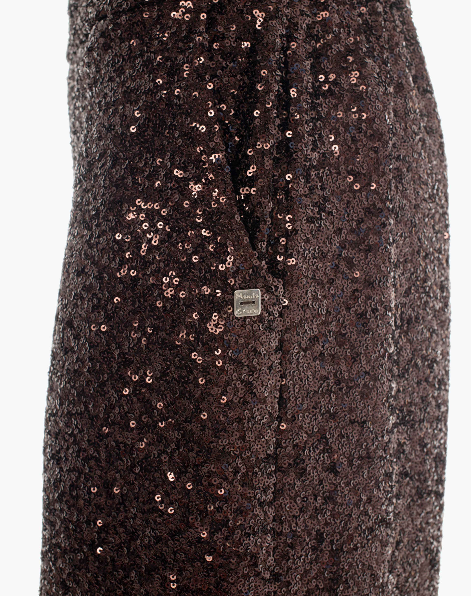 Palazzo Trousers With All-Over Sequins - ARABICA - Manila Grace | Official Website