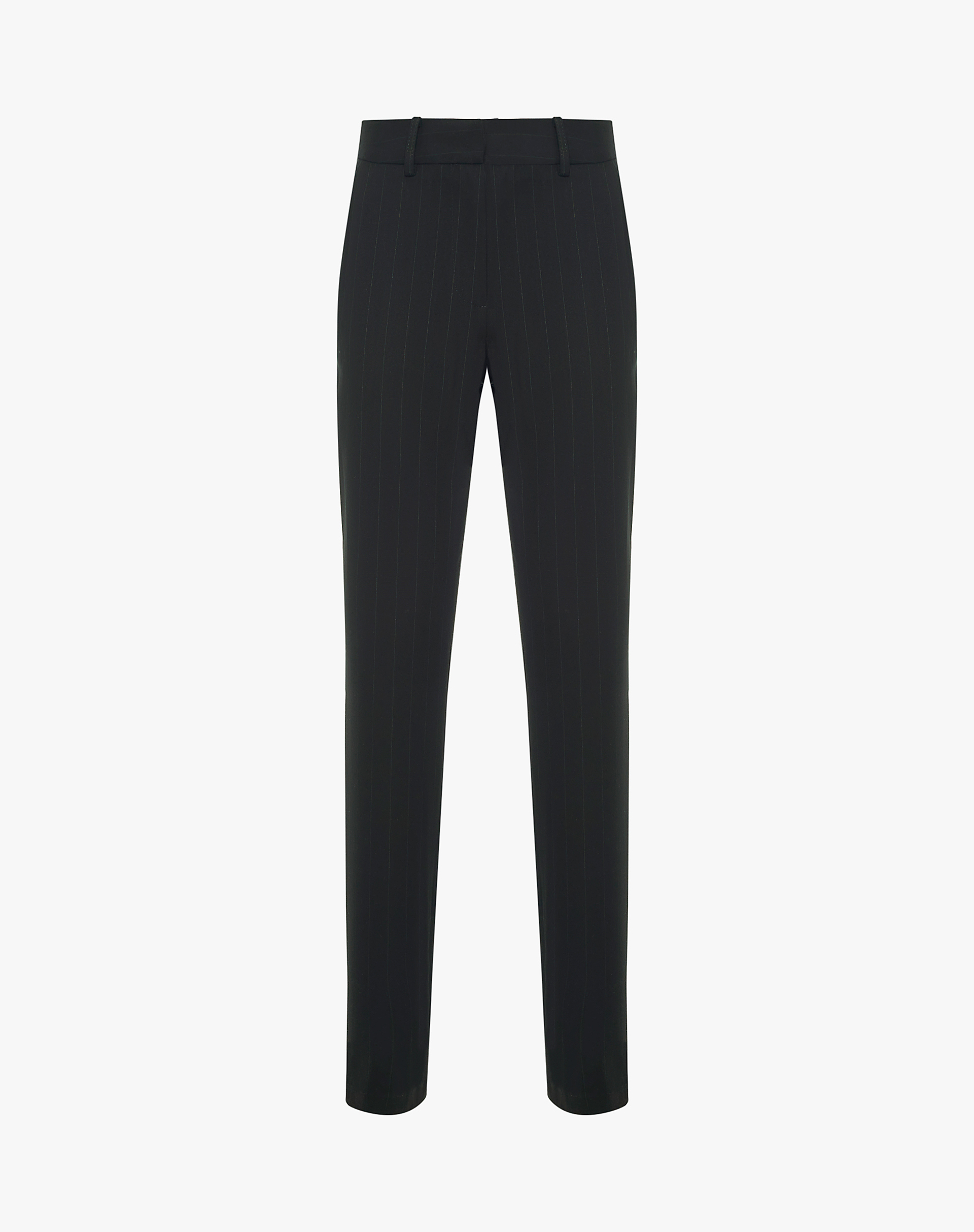 Tailored Trousers With Thin Stripes - BLACK - Manila Grace | Official Website