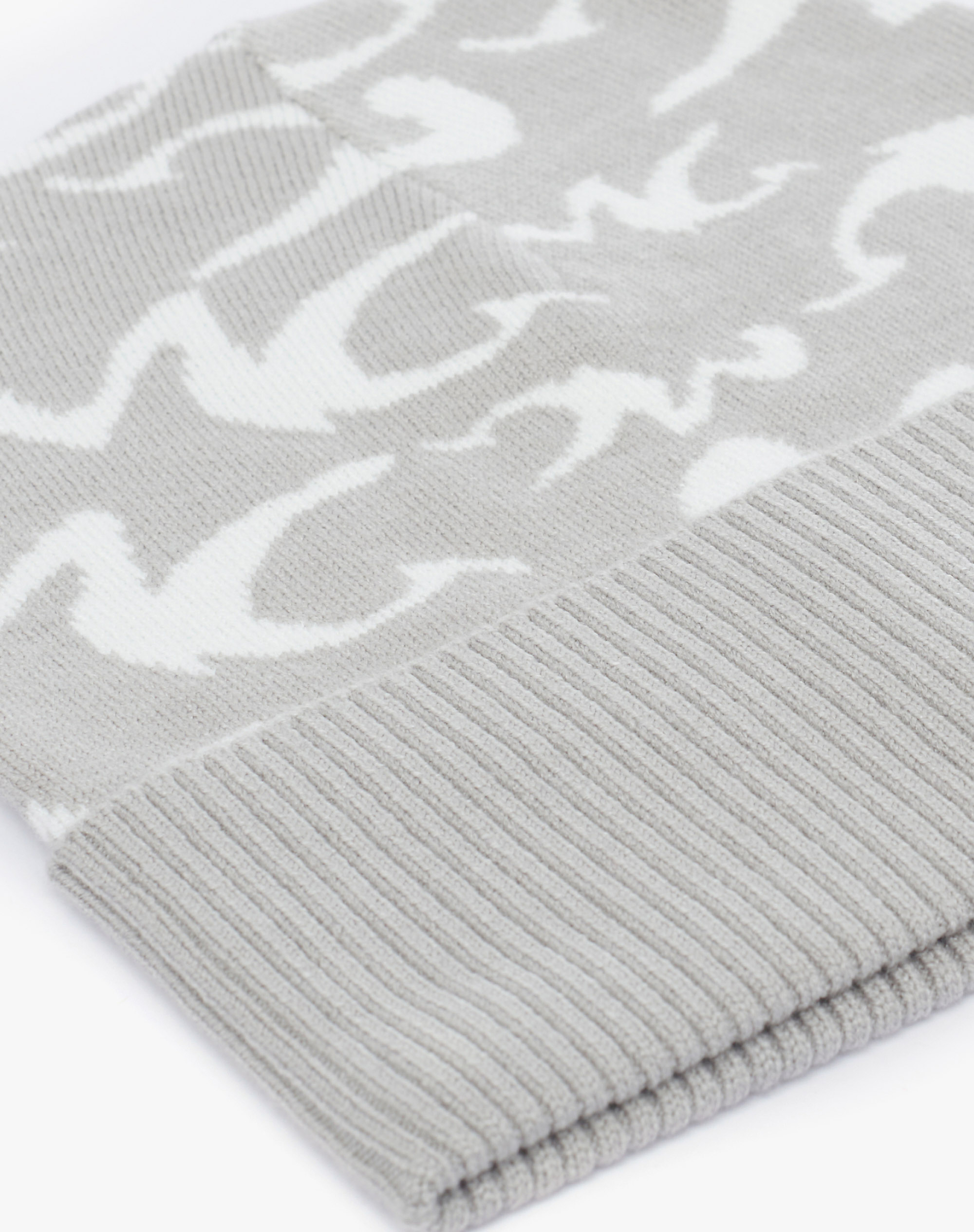 Jacquard Knit Hat With Logo - MA642 - Manila Grace | Official Website