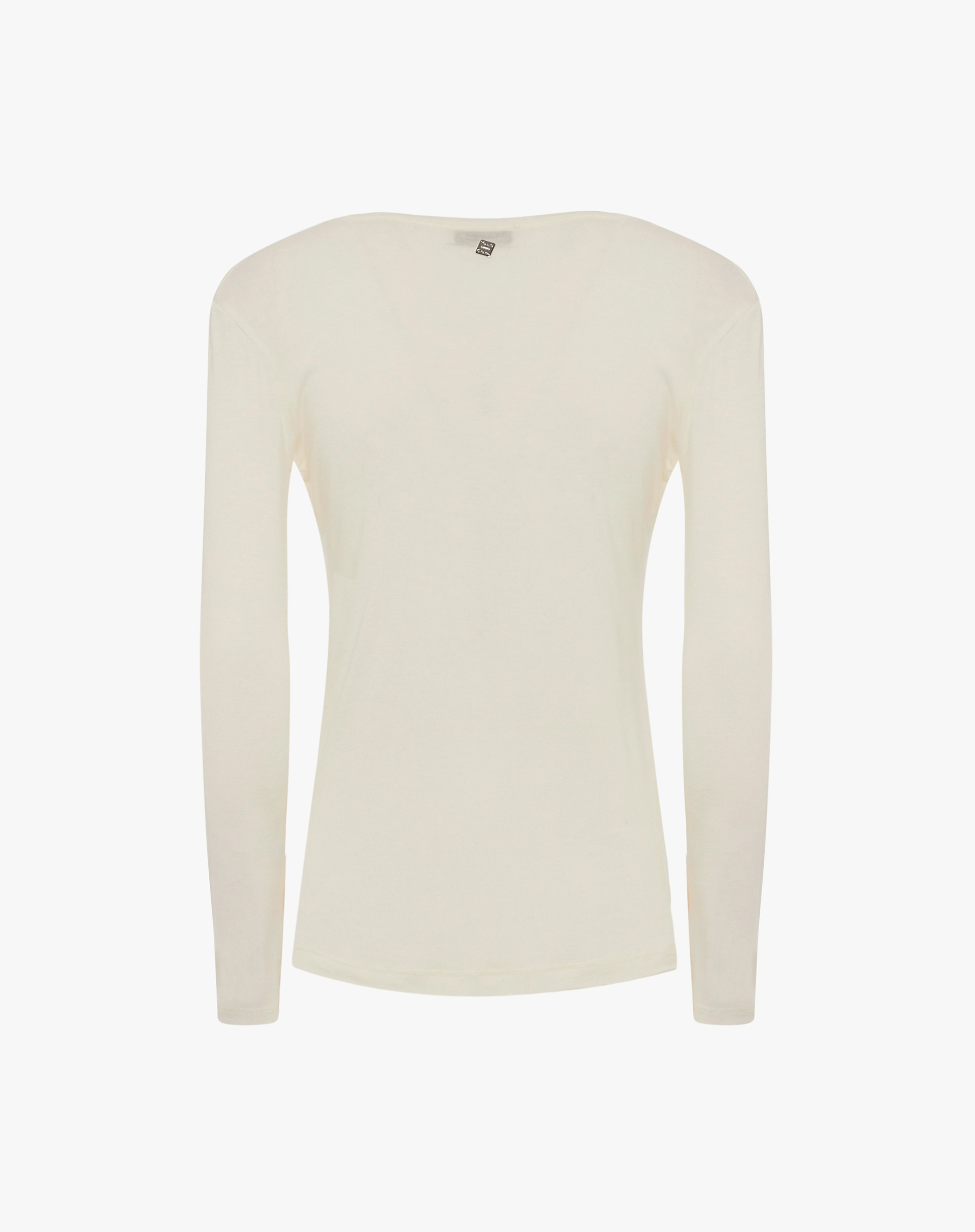 Long-Sleeved Stretch Jersey T-Shirt - T-SHIRTS - Manila Grace | Official Website