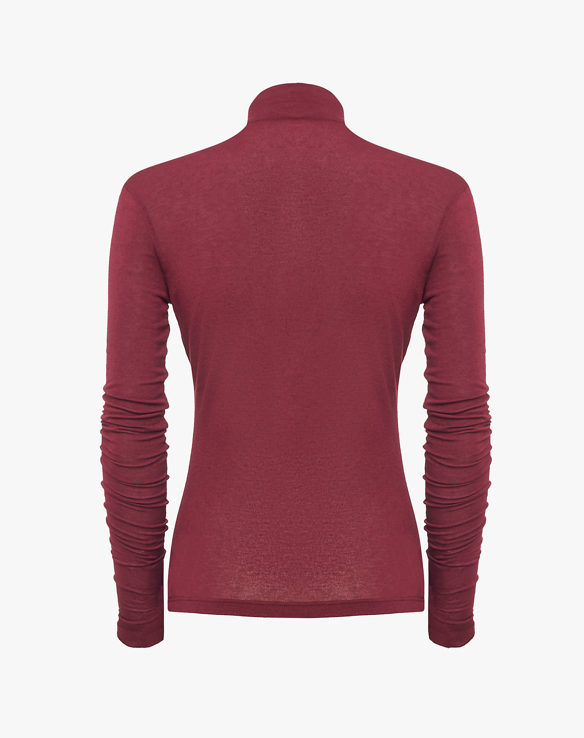 Lightweight Jersey Turtleneck With Gathering - MA641 - Manila Grace | Official Website