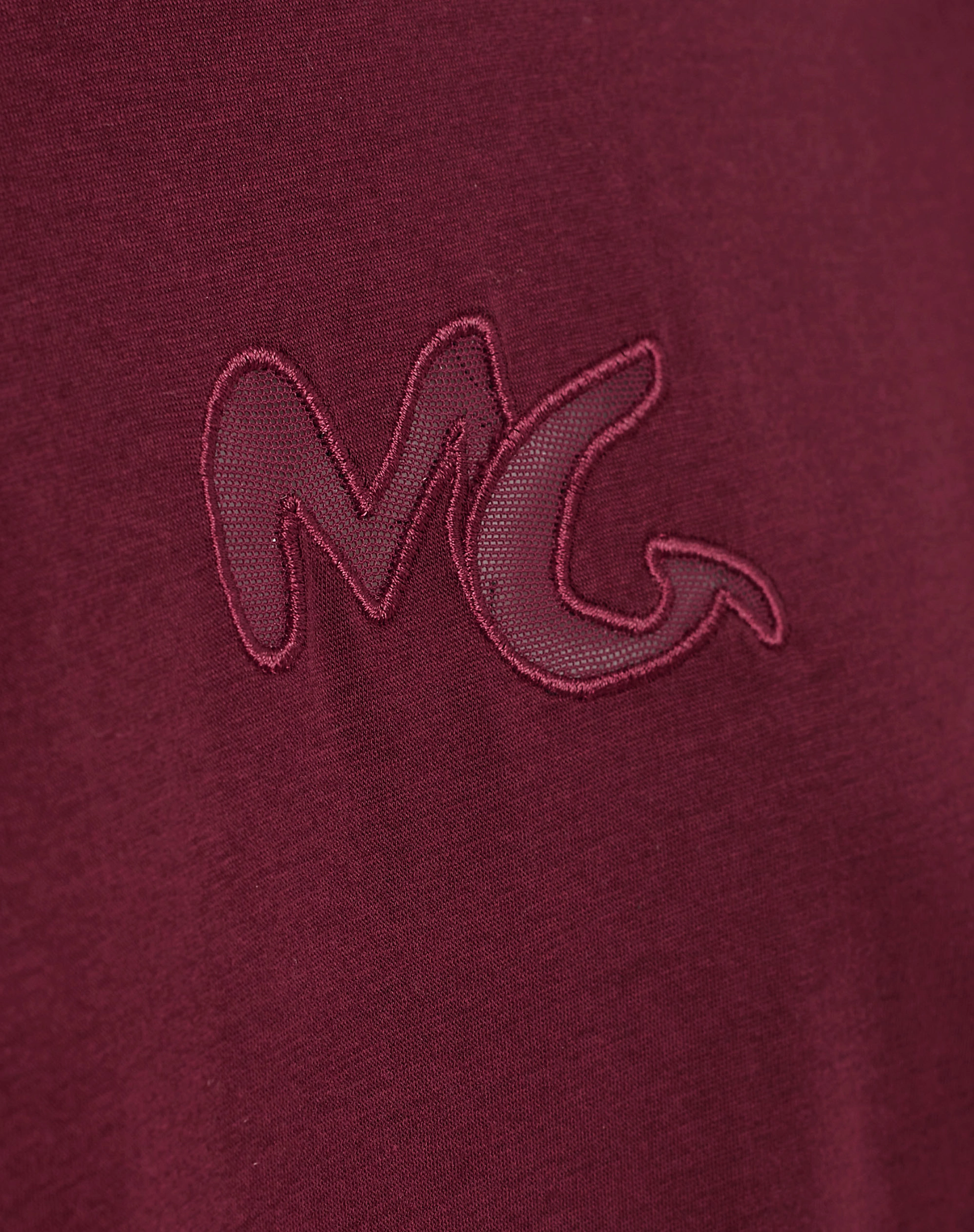 T-Shirt With Tone-On-Tone Embroidered Mg Logo - MA641 - Manila Grace | Official Website