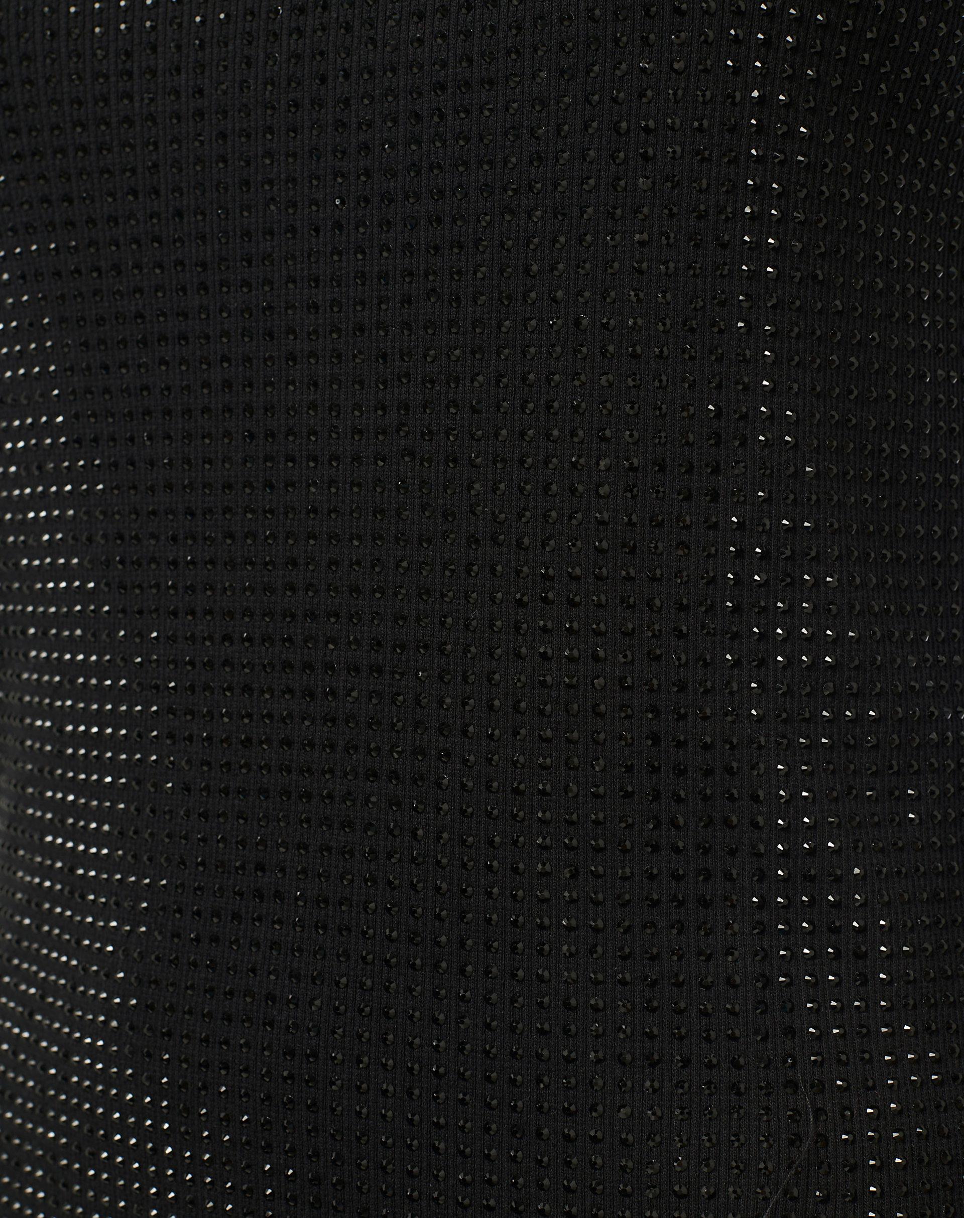 Tank Top With Micro-Sequins - BLACK - Manila Grace | Official Website