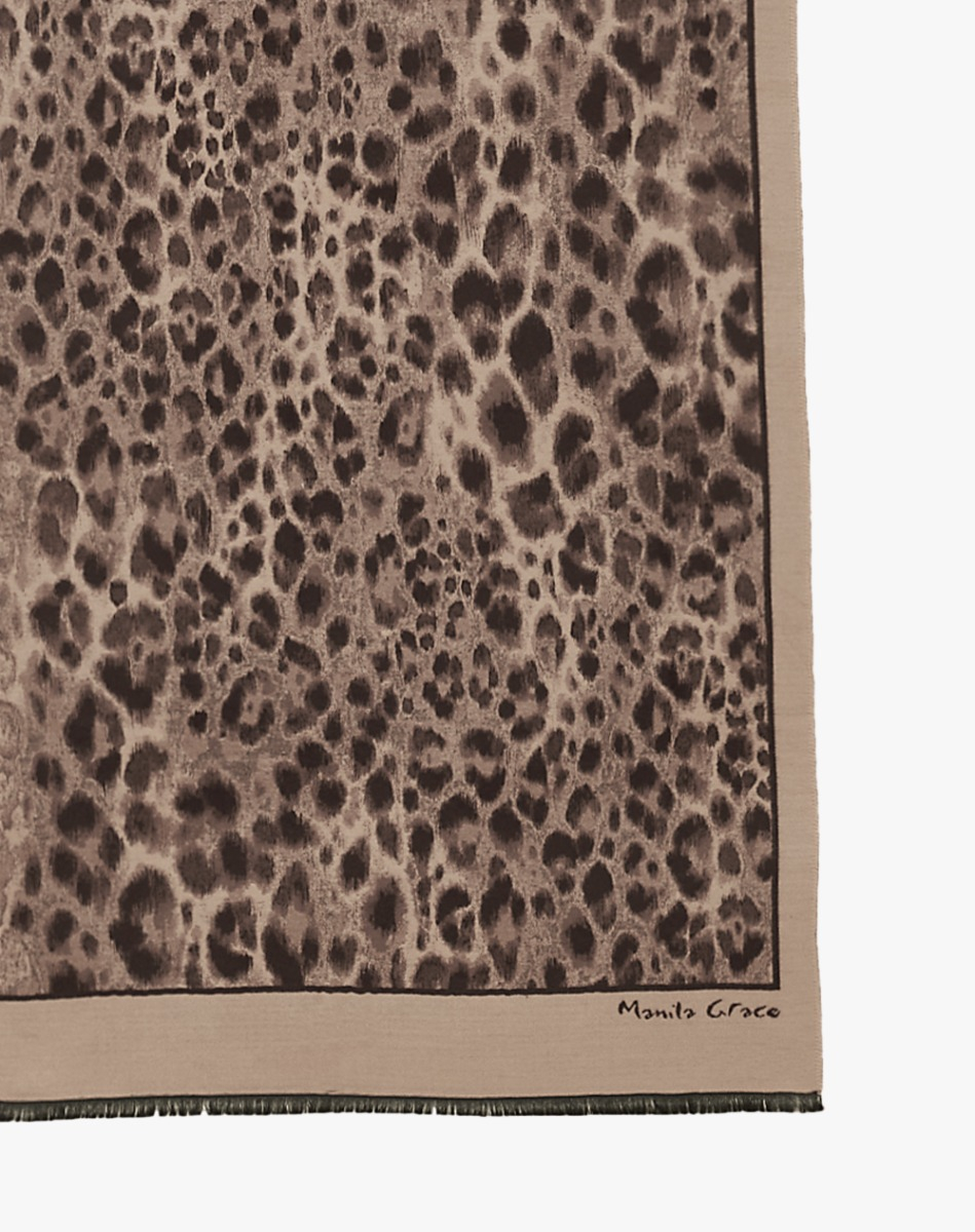 Spotted Animal Print Scarf - MA645 - Manila Grace | Official Website