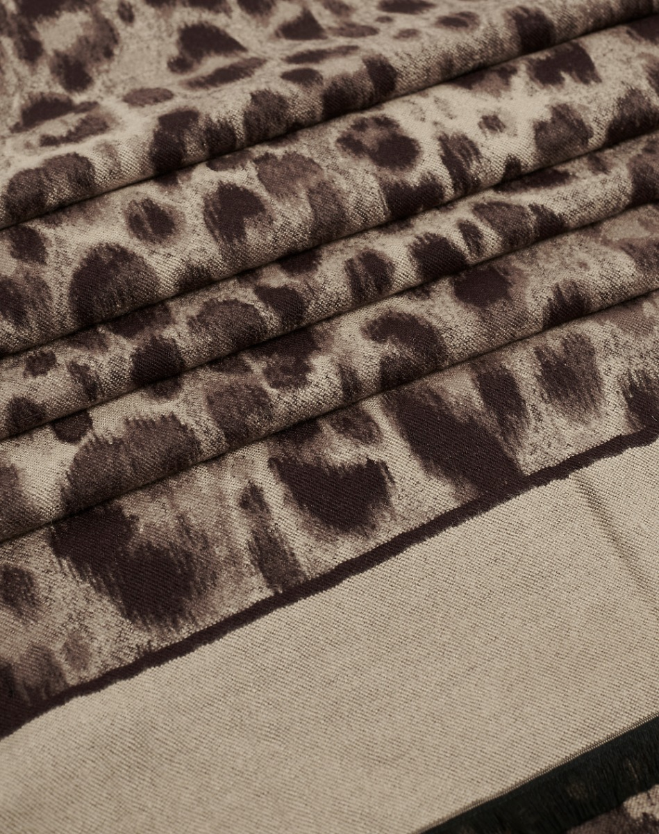 Spotted Animal Print Scarf - MA645 - Manila Grace | Official Website