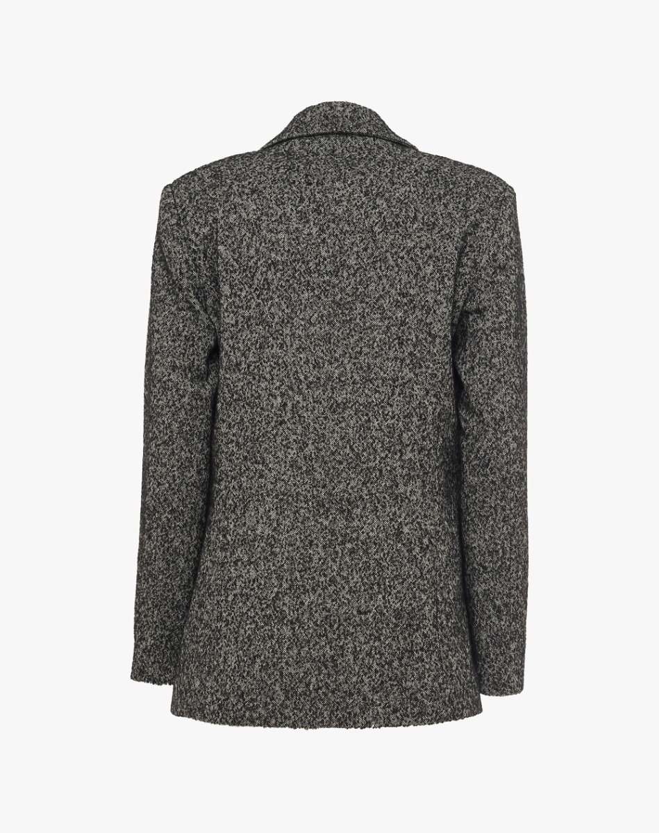Giacca In Tweed Con Perle Ricamate - JACKETS - Manila Grace